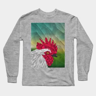 Geometric Rooster Long Sleeve T-Shirt